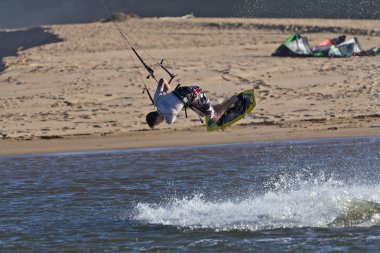 Kiteboarder clipart