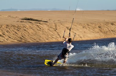 Kiteboarder clipart