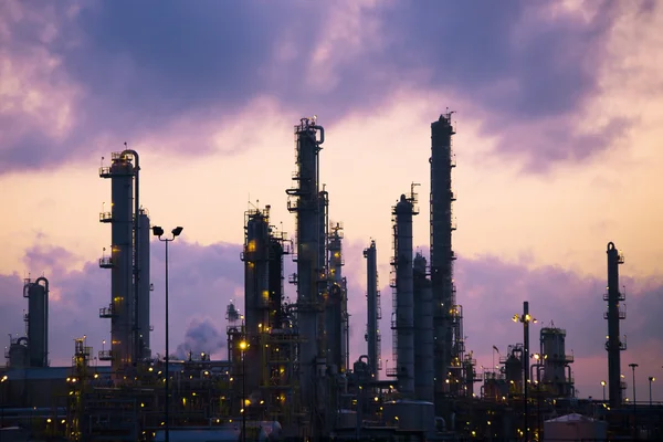 stock image Oil Refinery at Dawn