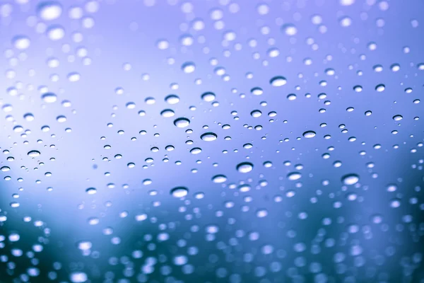 Esőcseppek üvegen Stock Kép