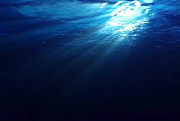 Podwodny lightrays — Zdjęcie stockowe