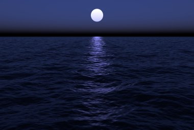 Moonlit deniz