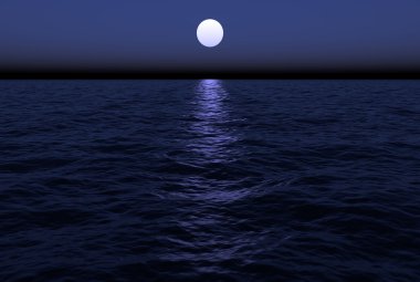 Moonlit Ocean clipart