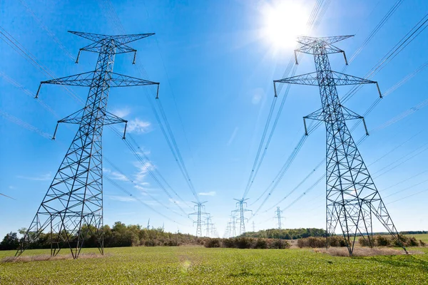 stock image Hydro Towers