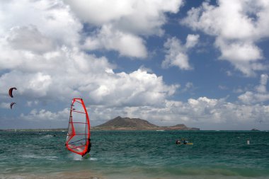 Hawaii'de windsurf