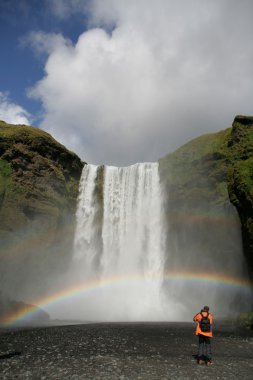 Skogafoss waterfall clipart