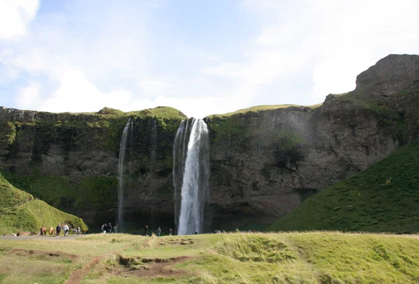 Водопад Исландии — стоковое фото