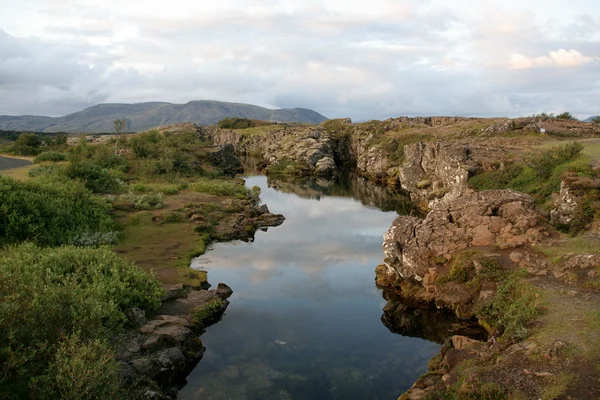 Islandské jezero — Stock fotografie