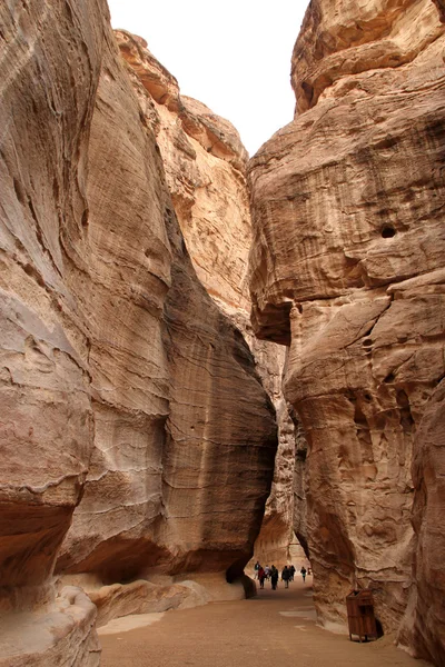 Siq Canyon, Petra — Stockfoto