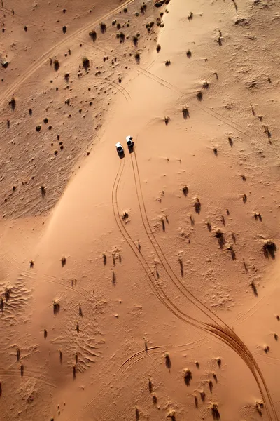 ワディ ・ ラム砂漠ビュー ストック画像