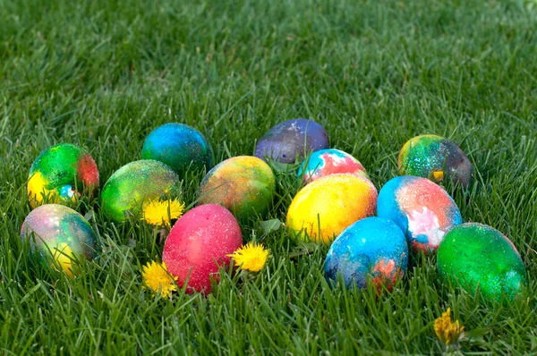 Caça de ovos de Páscoa — Fotografia de Stock
