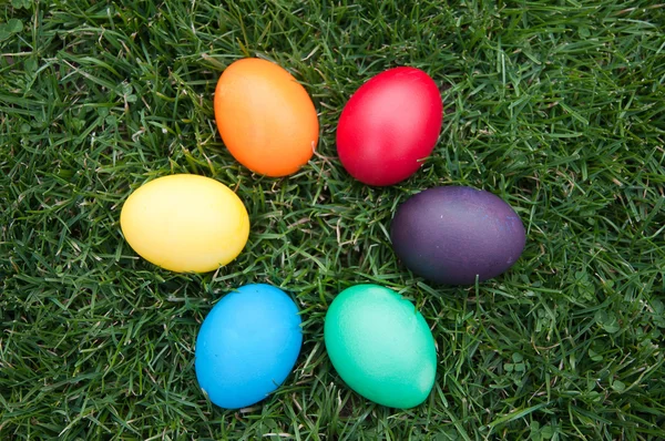Huevos de Pascua en un sircle —  Fotos de Stock