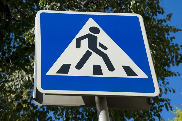 stock image Pedestrian crossing sign