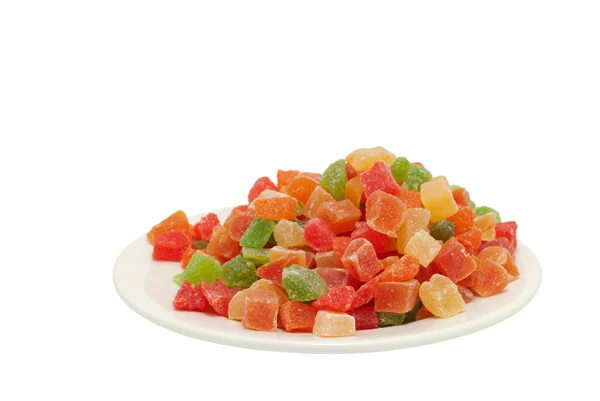 Frutas cristalizadas multicoloridas — Fotografia de Stock