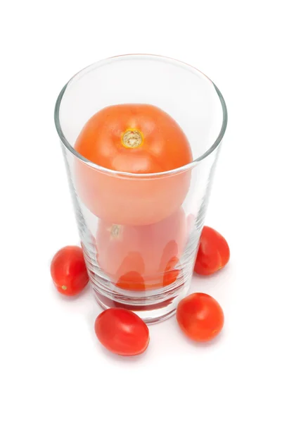 Tomater i ett glas — Stockfoto