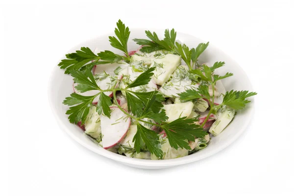 Salade met peterselie bladeren — Stockfoto