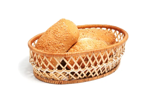 Broodjes met sesamzaadjes Stockfoto