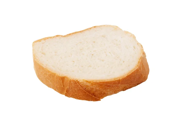 Jeden kus bílého chleba Stock Obrázky