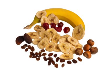 Dried fruit mix clipart