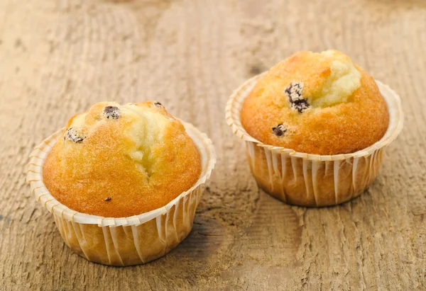 Par de muffins — Fotografia de Stock