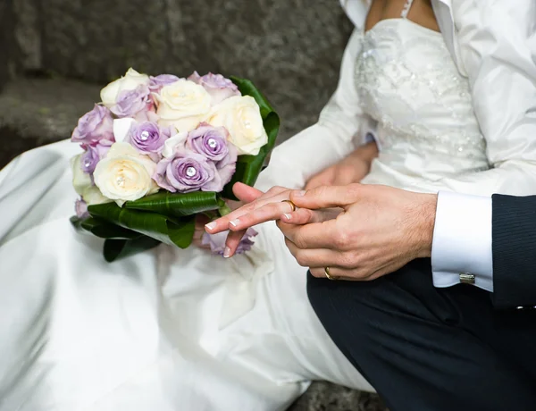 Podrobnosti o svatbě — Stock fotografie
