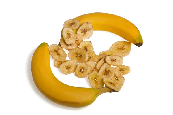 Dried banana slices — Stock Photo, Image
