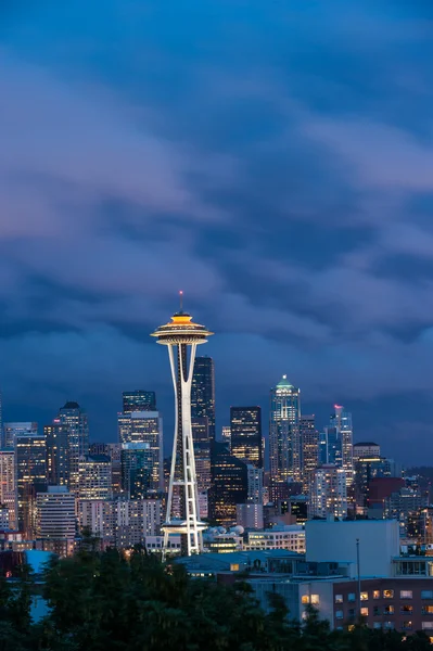 Seattle Skyline Rechtenvrije Stockafbeeldingen
