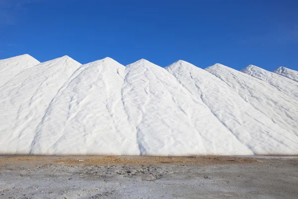 stock image Salt stored in piles for consumption