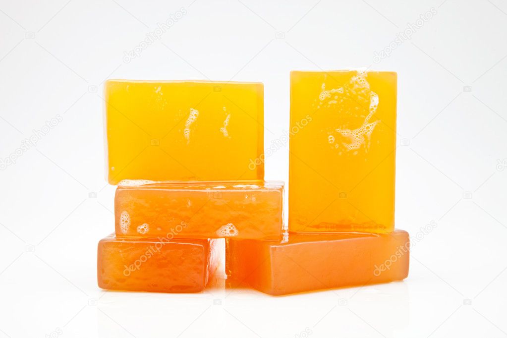 Five bars of glycerin soap