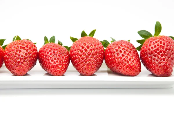 Reife Erdbeeren — Stockfoto