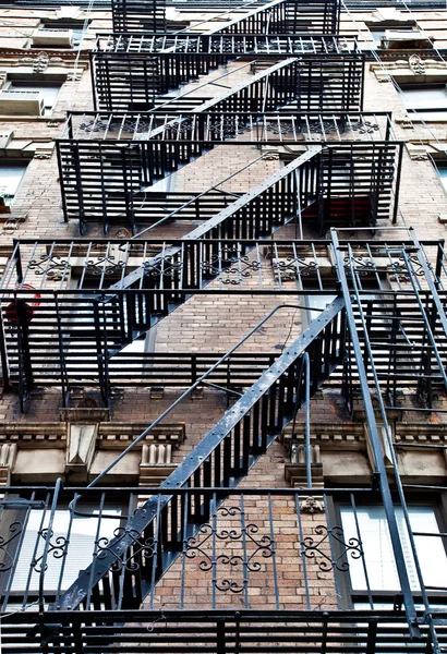 İtfaiye merdiven — Stok fotoğraf