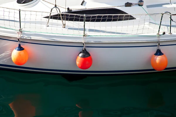 Buoy, an element of defense and protection for ships — Stock Photo, Image