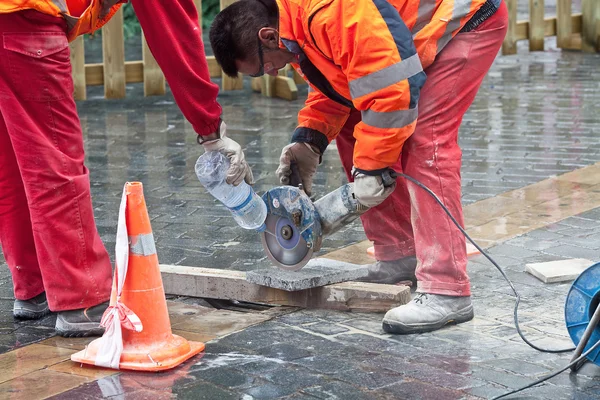 stock image Tile cutting