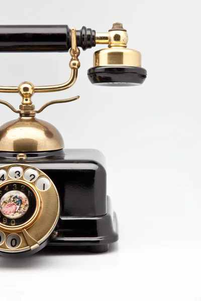 Telefon elegáns óarany és fekete — Stock Fotó