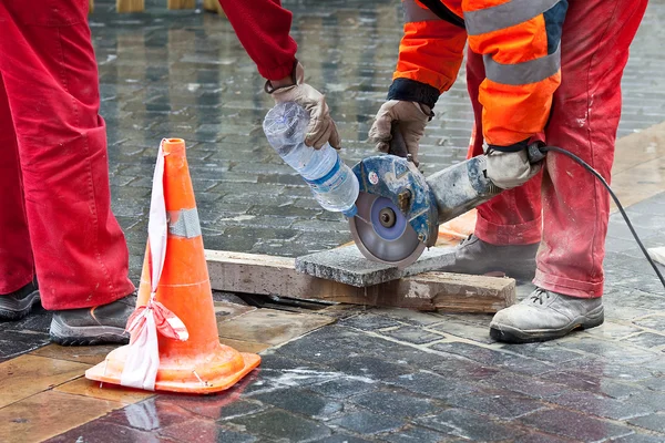 stock image Tile cutting