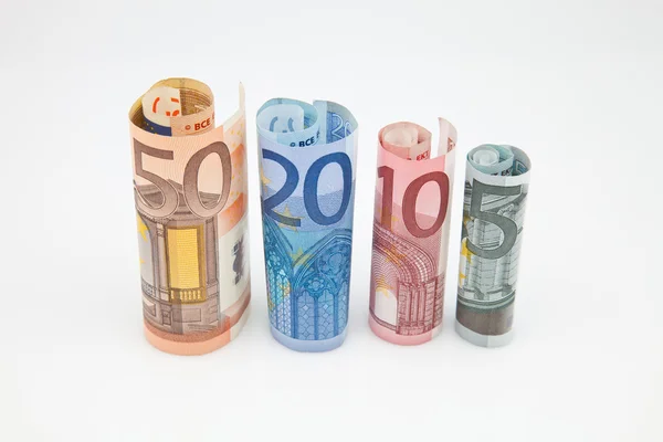 Kağıt para farklı değerler — Stok fotoğraf
