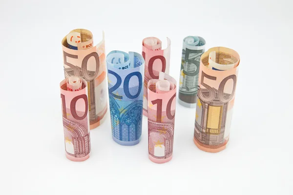 Paper money of different values — Stockfoto