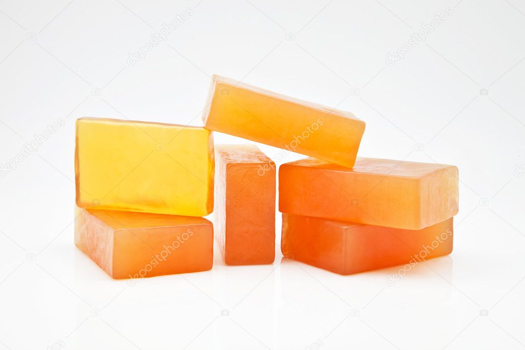 Three bars of glycerine soap