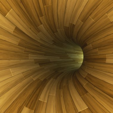 Wooden tunnel. clipart