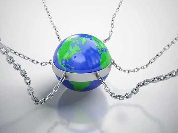 Trapped Earth. — Stock Photo, Image