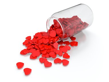 Heart pills clipart