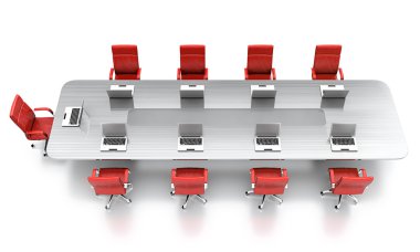 Conference table. clipart