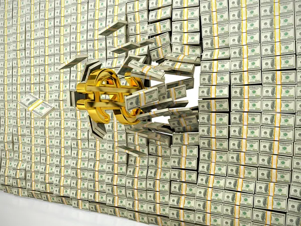 Money wall — Stock Photo, Image