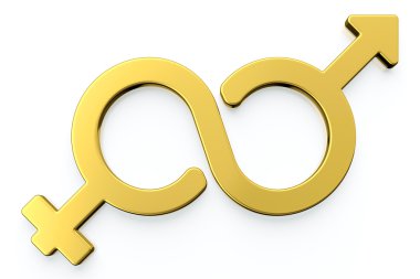 Male and female gender symbols. clipart