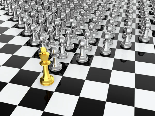 Σκάκι ηγέτης — Φωτογραφία Αρχείου