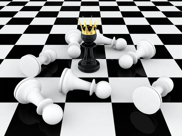Pawn king — Stock Photo, Image