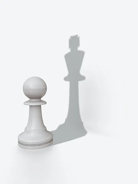 Pawns shadow — Stock Photo, Image
