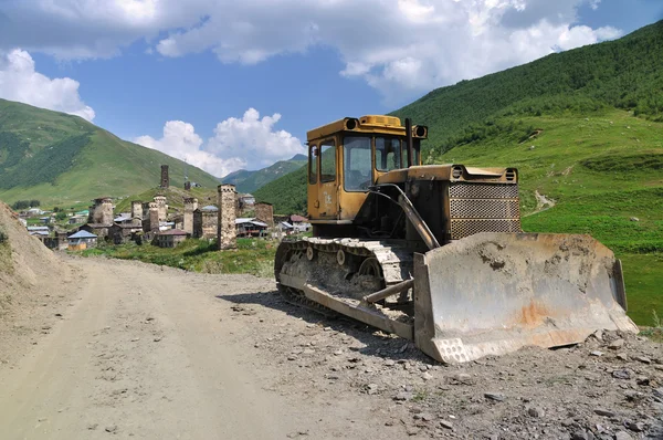 stock image Grade builder and unesco village Usghuli