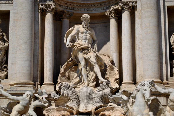 Neptune in the Trevi Fountain — Stock Photo, Image