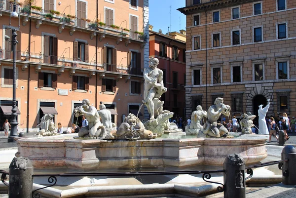 La fontana del moro v Římě — Stock fotografie
